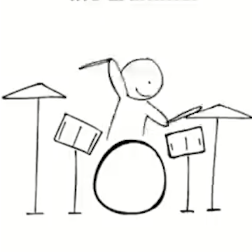 drummer hitting a crash cymbal